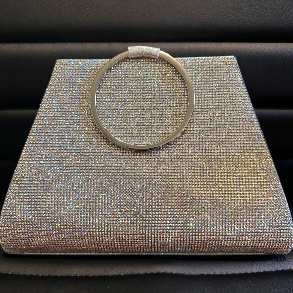 Elegant Silver Evening Clutch